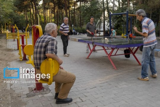 تصاویر/ پارک‌ها، خانه دوم سالمندان